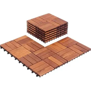 Dlažba Plošina terasová 0,3 x 0,3 m hnědá