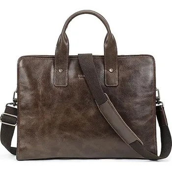 Contacts® pánská kožená brašna přes rameno Vaneng Coffee Contacts MB242A