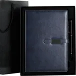 Dárková sada diář A5 s propiskou Modrý Lifestyle 97k-cube