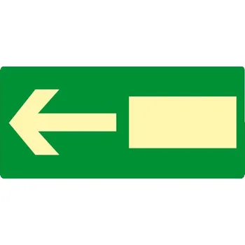 Nouzový východ, plast 30,0 x 15,0 cm