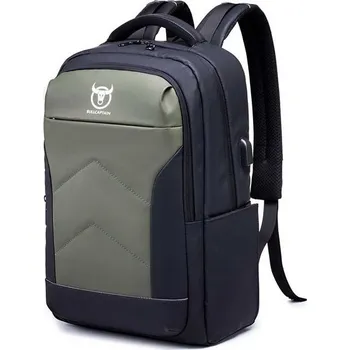 Městský batoh Bullcaptain sportovní batoh s USB Luigi Zelený 24L BULLCAPTAIN SJB601s2