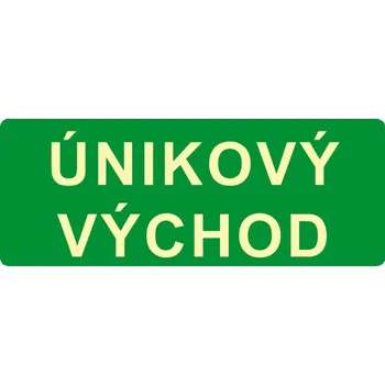 Únikový východ, plast 30 x 15 cm