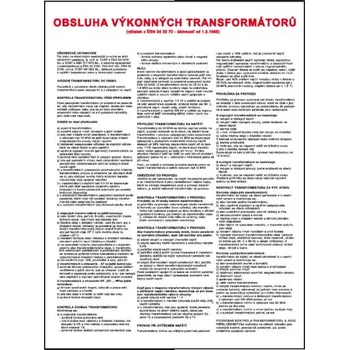 Obsluha výkonových transformátorů, Plast A3