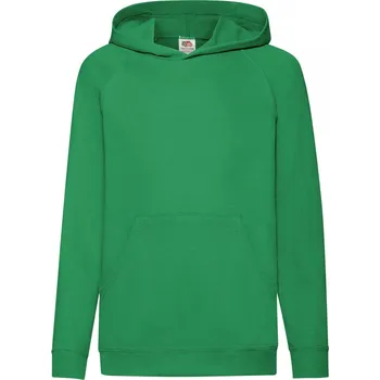 Chlapecká mikina Mikina dětská Fruit of the Loom - zelená, 116