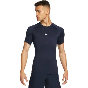 Pánské tričko Pánské kompresní tričko s krátkým rukávem Nike M NP DF TIGHT TOP SS modré FB7932-451 - XL | UK 12 | US 13