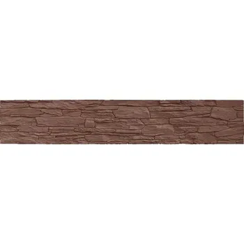 Pletivo Betonový panel lámaný kámen 1-str. hnědý; 200x40x4cm