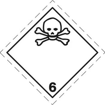 Značení Značka ADR č. 6.1, magnetická fólie 1,5 mm (30 x 30 cm)