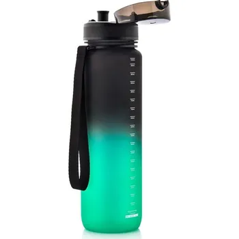 Láhev Meteor Sportovní láhev na vodu 1000ml Černozelená Meteor 97k-cube