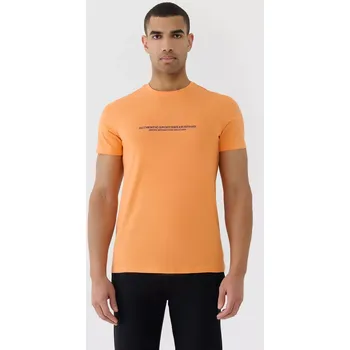 Pánské tričko 4F Pánské tričko 4FWSS25TTSHM2004 oranžové