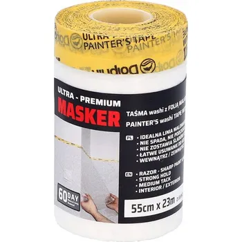 Lepicí páska Maskovací fólie s páskou Blue dolphin 55 cm x 23 m