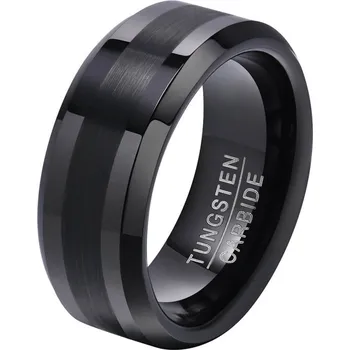 Prsten Steel Edge Pánský prsten wolfram SETCR014 Velikost: 62