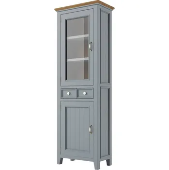 Komoda ARTEN (NANO Systems s.r.o.) Vitrína FLEUR-SLIM-W4P (Šedá)