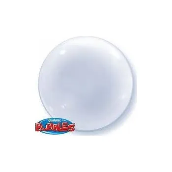 Balónek Balón Deco Bubbles Qualatex koule 61 cm 24" transparentní