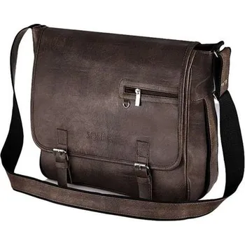 Solier pánská taška přes rameno Casual Hnědá Solier s12s3