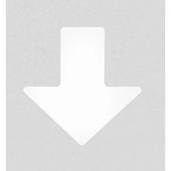 Značení Podlahové značení - Šipky, 50,8 x 127 mm, 100 ks v balení, bílé