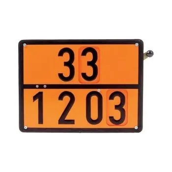 ADR tabulka dvojúčelová s držákem, možnost výměny konc. čísel ( 40 x 30 cm )