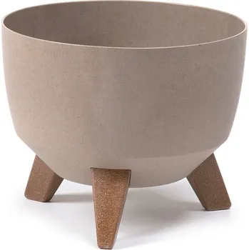 Květináč Plastová mísa Roma eco coffee 240 mm, latte