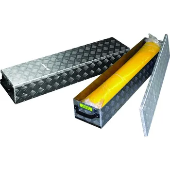 Úložný box Hliníkový box na OKR9090 s madly a víkem (950 x 200 x 200 mm)