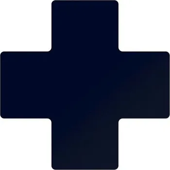 Značení Podlahové značení - Středová značka "+" 101,6 x 254 mm, 20 ks v balení, černá