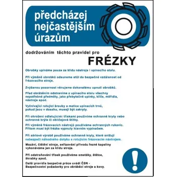 Pravidla bezpečné práce pro frézky, Plast A3