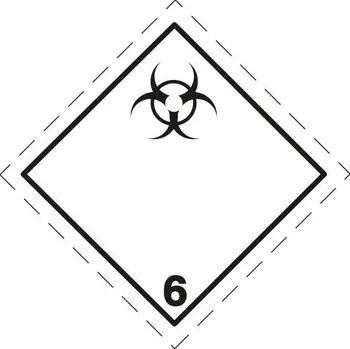 Značka ADR č. 6.2, magnetická fólie 2 mm (25 x 25 cm)