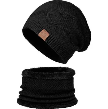 Nákrčník Zimní set 2v1 nákrčník a čepice Sport Černý Cixi 23091102152201921s4