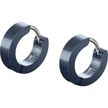 Náušnice Ocelové náušnice kruhy Lotus Style modré | Elegantní design | Kvalitní zpracování | Pánské naušnice | Pánské šperky | ROMERO chirurgická ocel