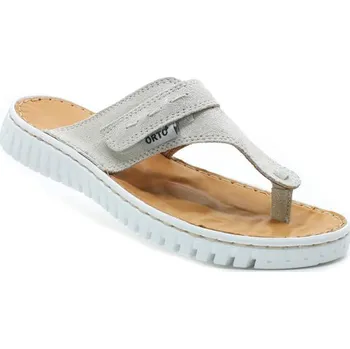 Dámské žabky ORTO PLUS 8081-L13 stříbrné, dámské žabky vel.40 (ORTO PLUS 8081-L13)