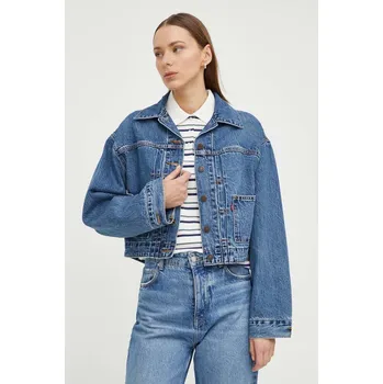 Dámská casual bunda Džínová bunda Levi's dámská, přechodná A7438 modrá 55X, vel. L