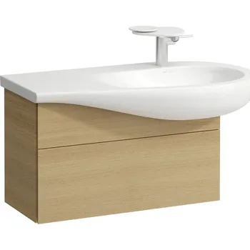 Koupelnový nábytek LAUFEN ILBAGNOALESSI - skříňka pod umyvadlo 900, s 1 zásuvkou, s výřezem pro sifon vpravo, pro umyvadlo H814976, H4304110972501