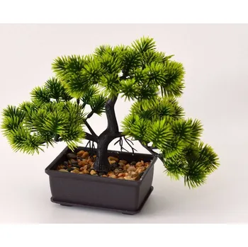 umělá květina Umělé květiny - Bonsai MODŘÍN v květináči