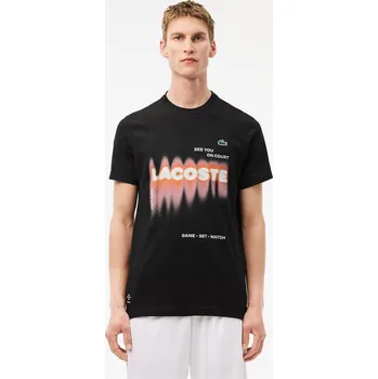 Pánské tričko Tričko Lacoste Black 1127467 S