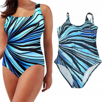 Dámské plavky ZE ŠTÍHLUJÍCÍ JEDNODÍLNÉ PLAVKY DÁMSKÉ PLUS SIZE XXL