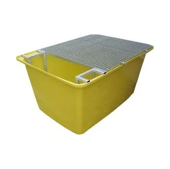 jímka Sklolaminátová záchytná jímka s roštem pod IBC kontejner