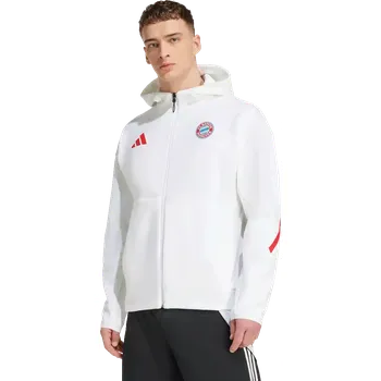 Pánská casual bunda Pánská bunda Adidas FC Bayern 25/26 Anthem bílá