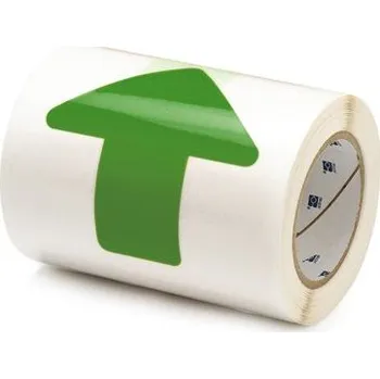 Podlahové značení - Šipky v roli, 50,8 x 127 mm x 30 m, 52 ks v roli, zelené