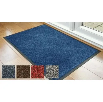 Rohožka Čisticí rohož Cyril 85 x 120 cm, černá/modrá