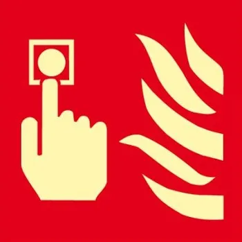 Hlásič požáru, plast 10,5 x 10,5 cm