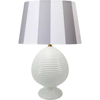 Lampička BARRINGTON FURNITURE Bílá keramická lampa ELM-1037981