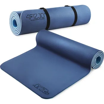 podložka na cvičení 4FIZJO Podložka na jógu TPE 1 cm 180cm MODRÁ