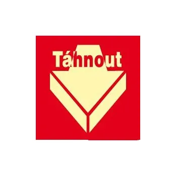 Otevírání dveří TÁHNOUT, plast 15,0 x 15,0 cm