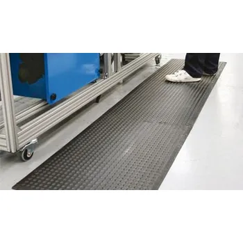 Rohožka Protiúnavová rohož Boris - černá, olemovaná dokola (60 x 90 cm)