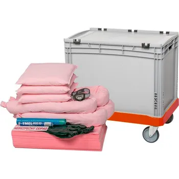 Havarijní souprava Havarijní souprava v mobilním plastovém boxu 64 l - chemické sorbenty