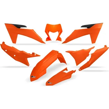 UFO sada plastů KTM EXC 150 / 250 / 300 TBI '24-'25, EXC-F 250 / 350 / 450 / 500 '24-'25 (OEM '25 oranžová)