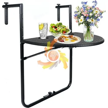 Zahradní stůl Stolek na balkon 60 x 39 x 83 cm skládací