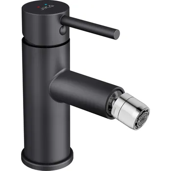 Vodovodní baterie JIKA Mio Style - bidetová stojánková baterie, bez výpusti (H3412F1...1101), Černá matná (H3412F17161101)