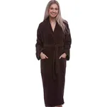 Hnědý těhotenský župan do porodnice froté 1ZF3076 hnědá m