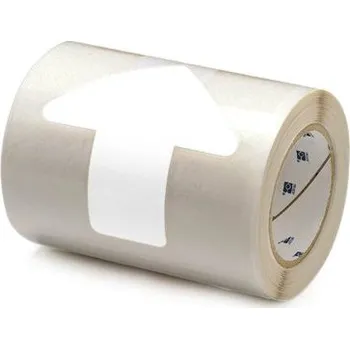 Podlahové značení - Šipky v roli, 50,8 x 127 mm x 30 m, 52 ks v roli, bílé