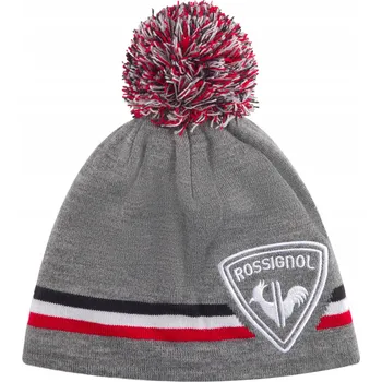 Čepice Pánská zimní čepice Rossignol Rooster s Bambule, šedá melanž