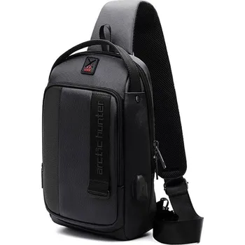 Arctic Hunter batoh přes rameno s USB Nieves Černý 5L ARCTIC HUNTER 97k-cube